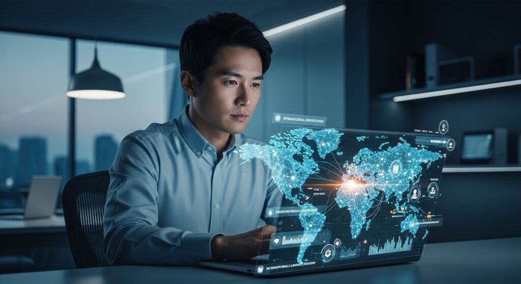 career growth and professional certification concept